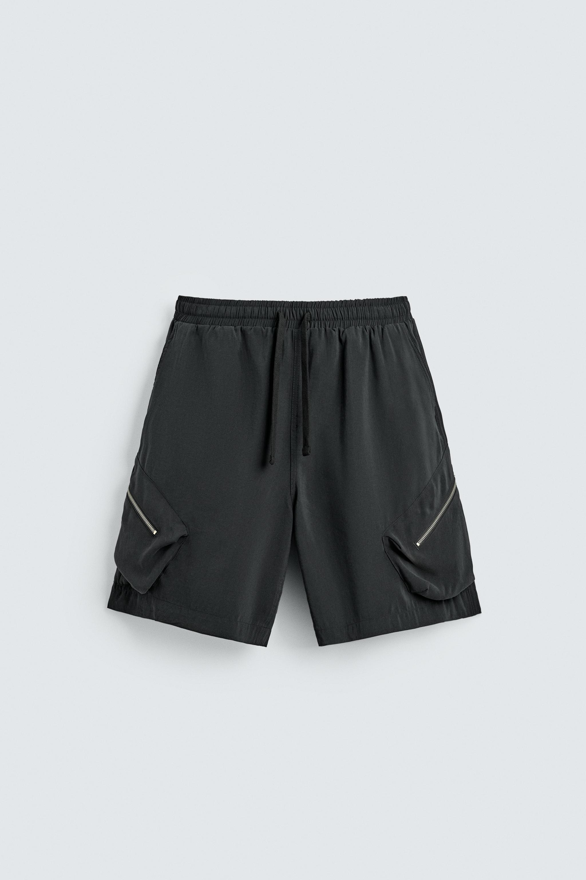 RELAXED FIT FLOWY CARGO SHORTS